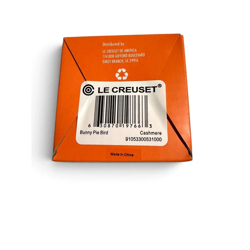 Le Creuset Bunny Pie Bird Funnel Stoneware Cashmere Grey 91053300531000 New